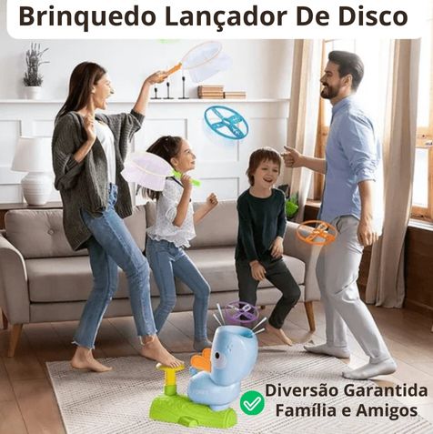 Brinquedo Lançador De Disco Ao Ar Livre